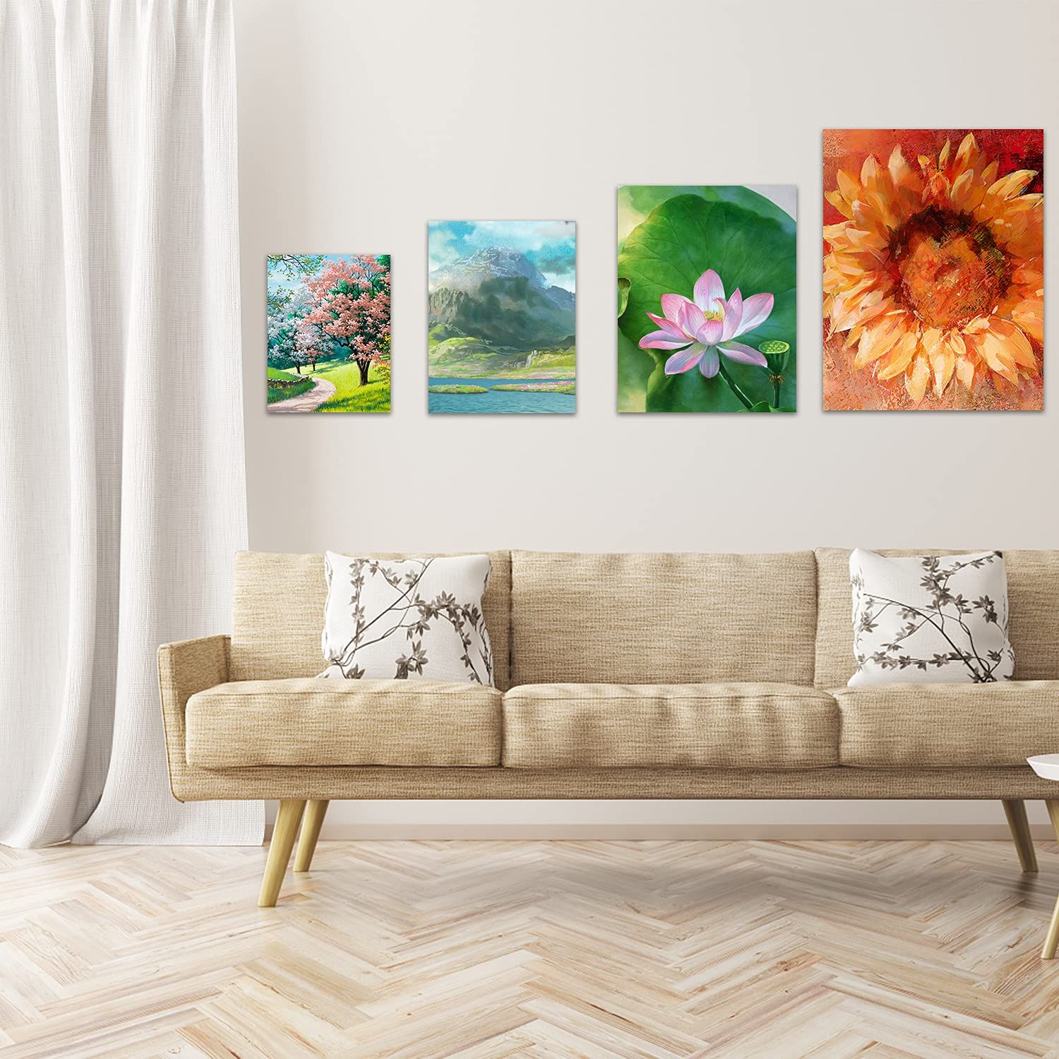 B2C3 キャンバスボード 8枚/セット ボールドキャンバス アクリル水彩