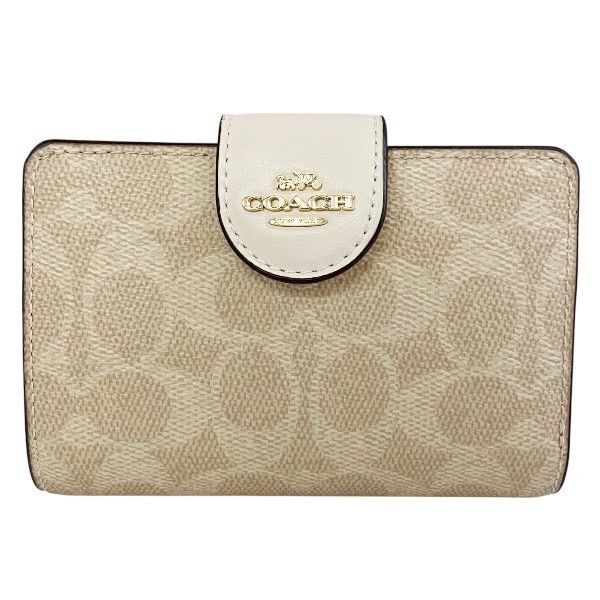 コーチ COACH シグネチャー ミディアムコーナージップウォレット CW786 2つ折り財布 レディース