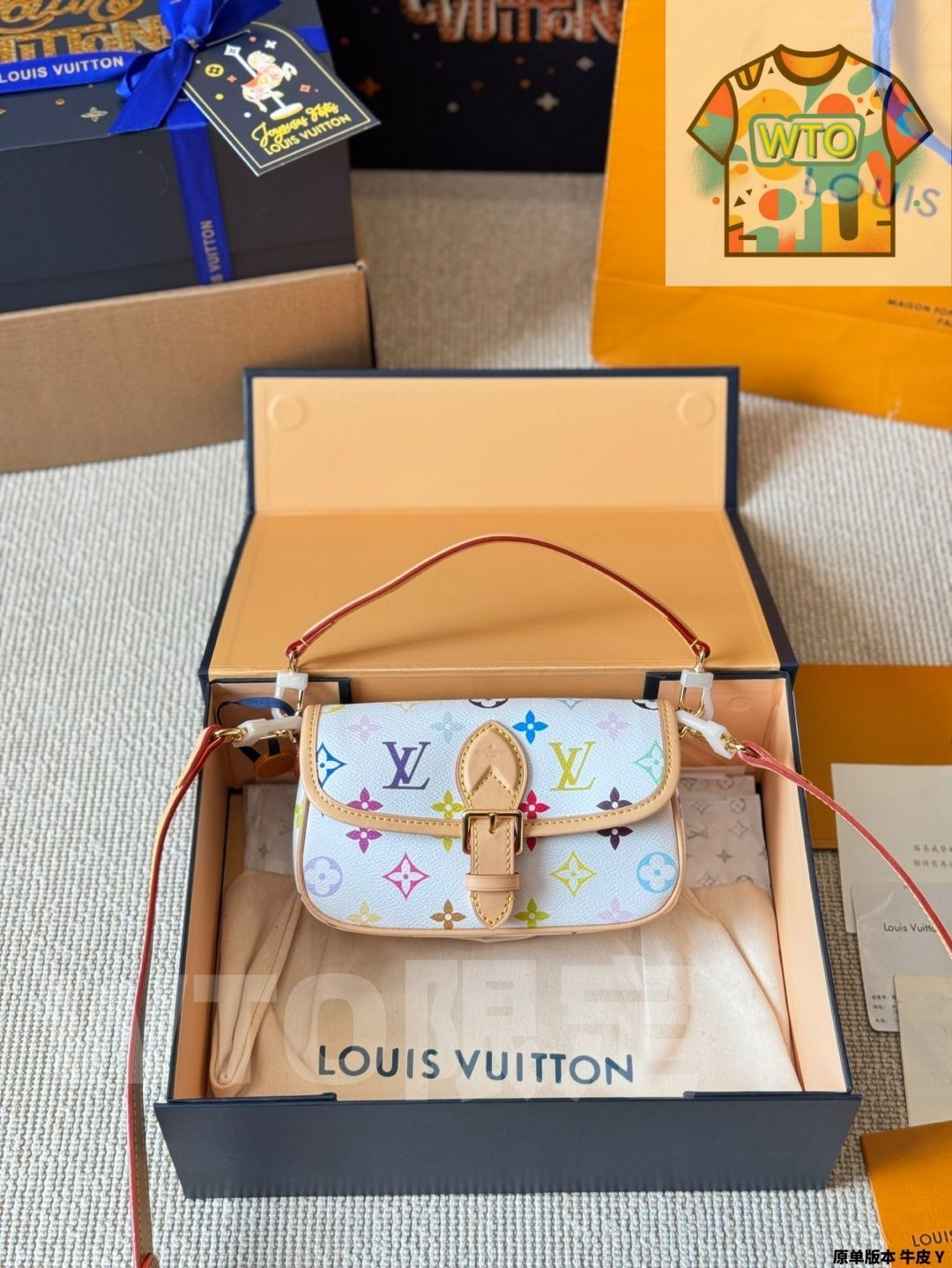 今日 LV Nano Diane ノーマルディアン 牛皮アンダーアームバッグ