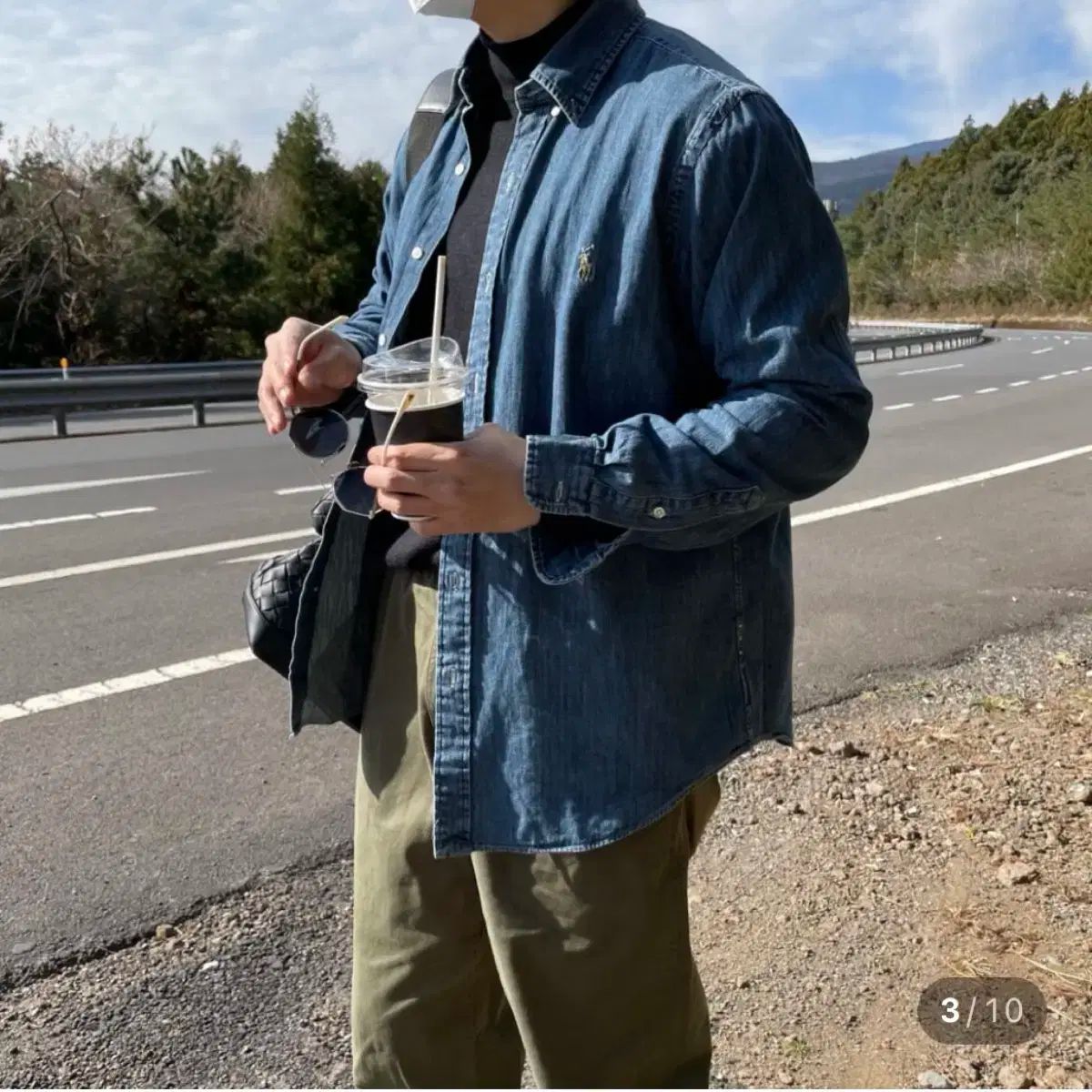 ポロラルフローレン 25FW シャンブレー デニムシャツ XL サイズ