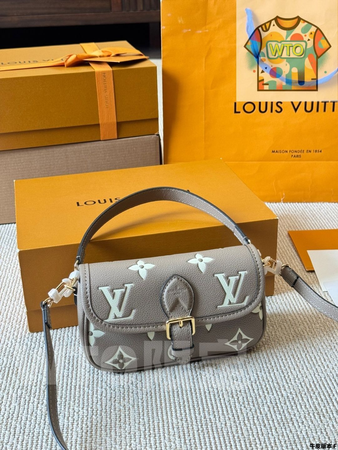 今日 LV nano Diane ナノ ダイアン 牛革 アンダーアーム バゲット 18-WTO輸入2