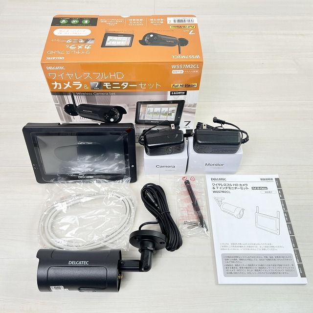WSS7M2CL ワイヤレスフルHDカメラ＆7inchモニターセット DXアンテナ 開封品 K0057662
