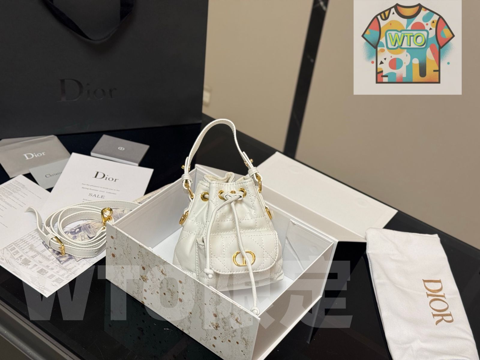 人気ブランドも送料無料！ 今日 Dior Caro バケットバッグ