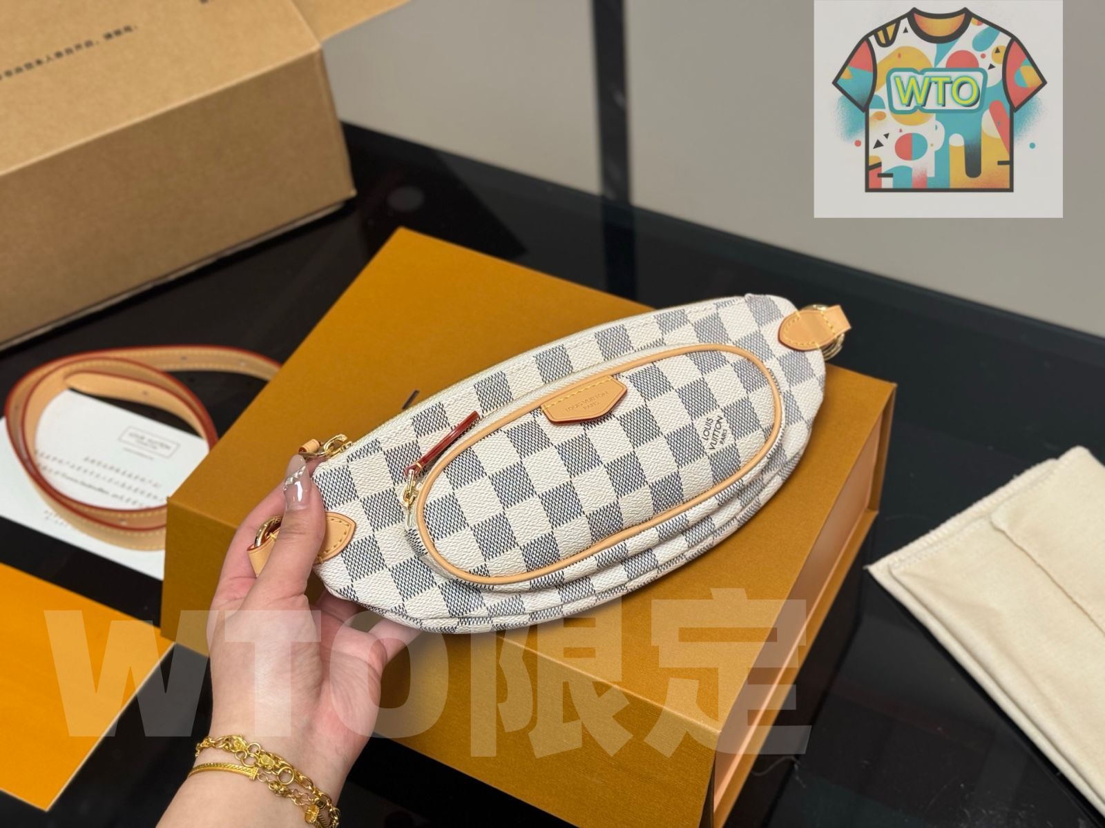 今日 LV Keepit Waist Bag 28×11.5cm LV キーピット ウエストバッグ 28×11.5cm