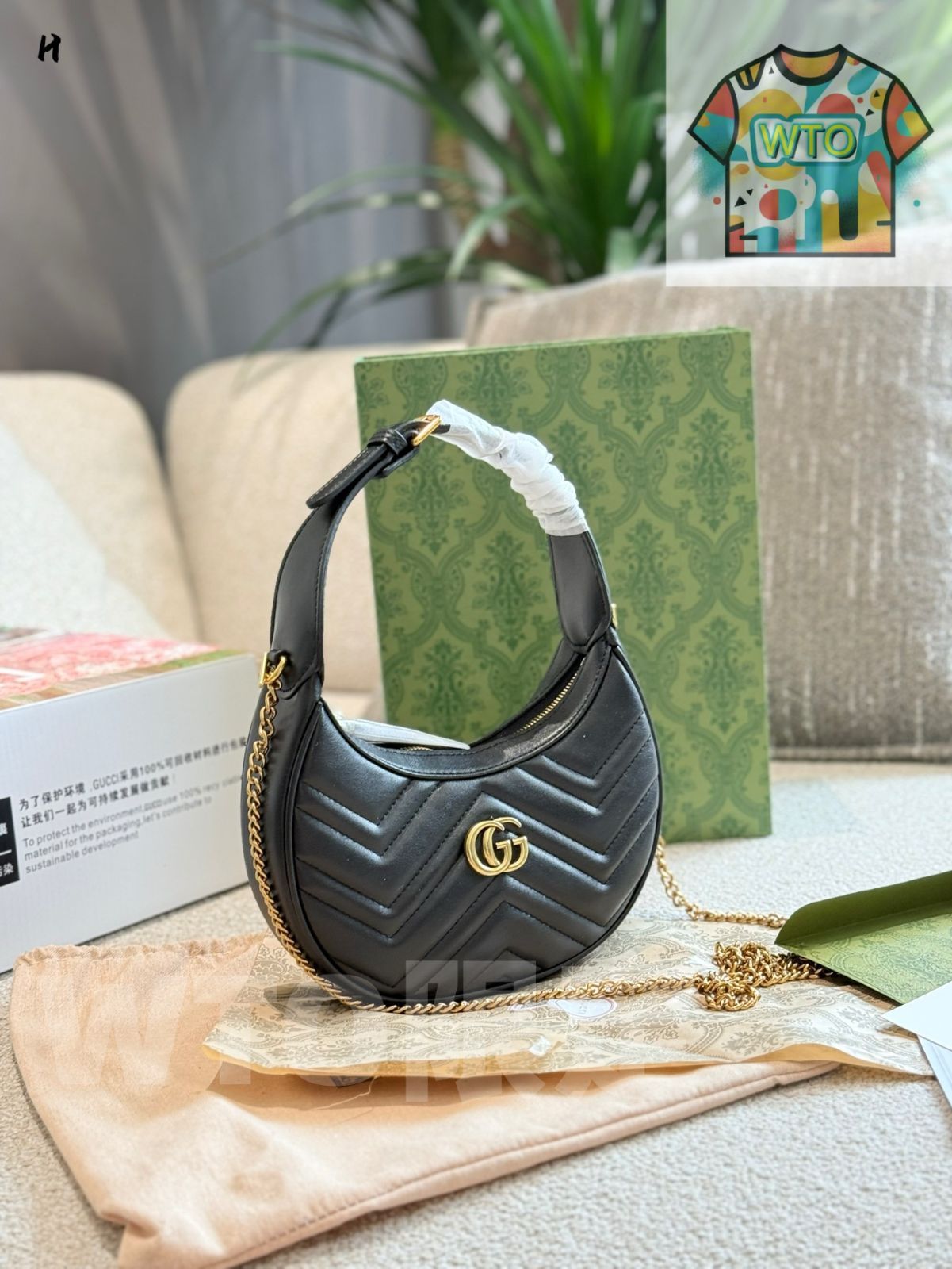 今日 Marmont Armpit Bag Classic Return マルモン アームピットバッグ クラシック-WTO輸入2