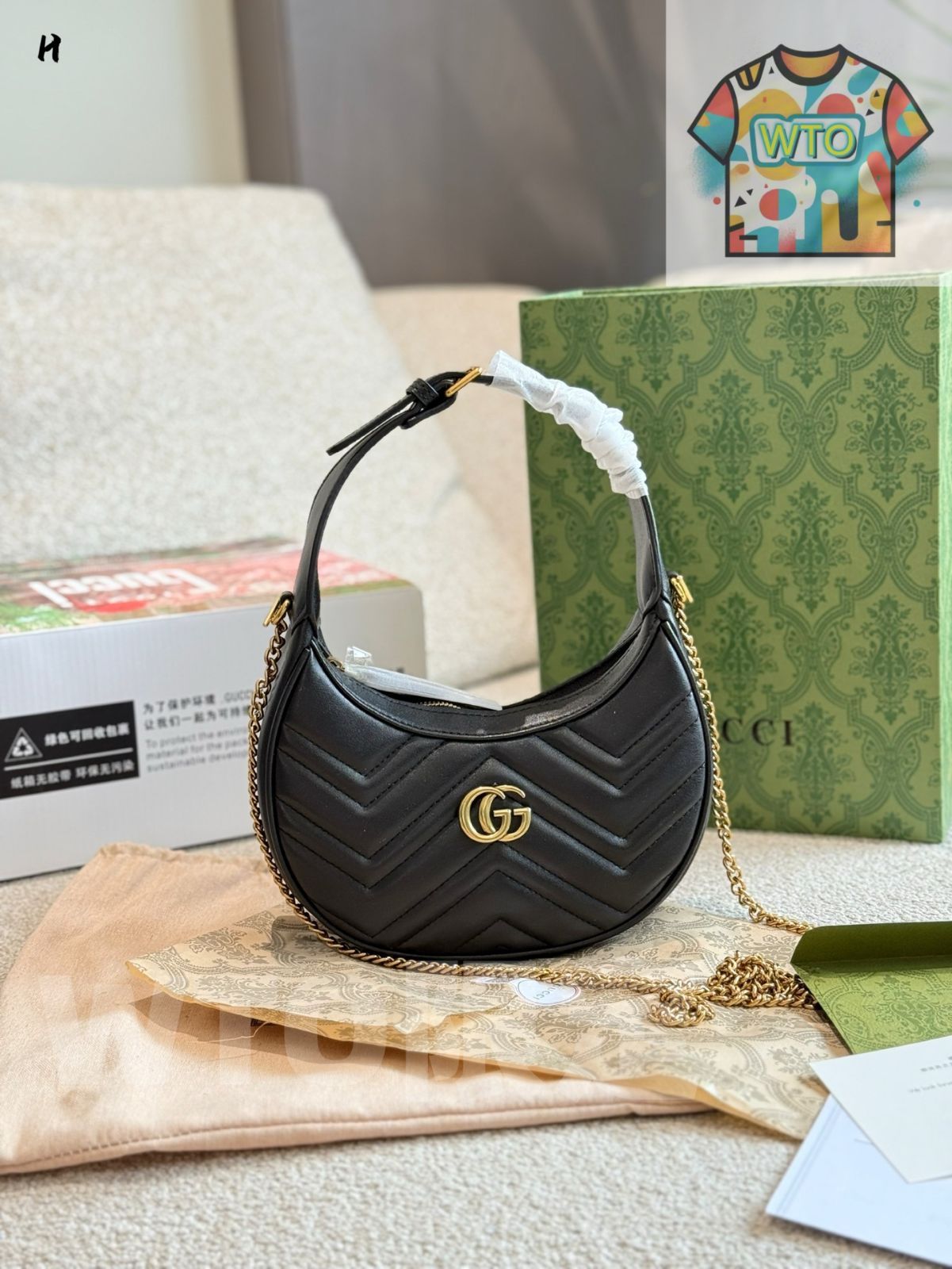 今日 Marmont Armpit Bag Classic Return マルモン アームピットバッグ クラシック-WTO輸入2