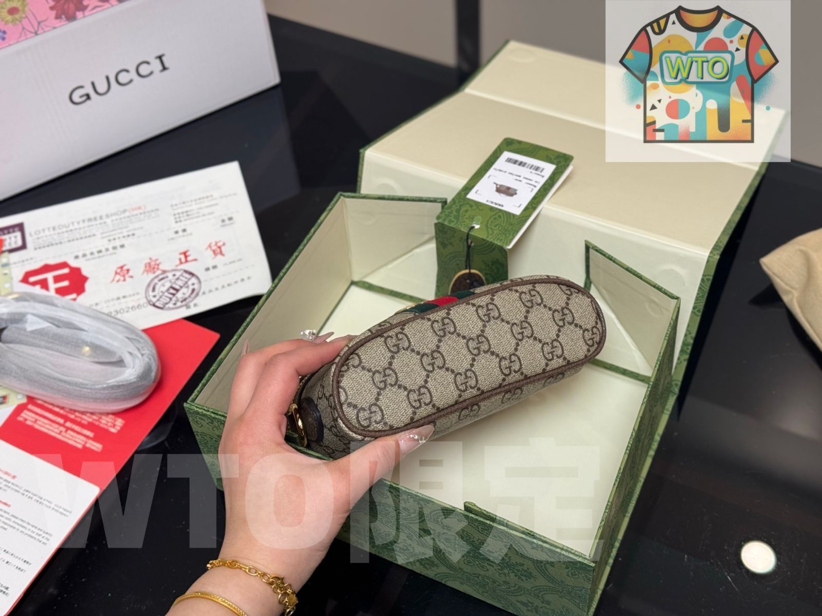 発見できる 今日 Gucci Mini メイクバッグ-WTO輸入2 機能的