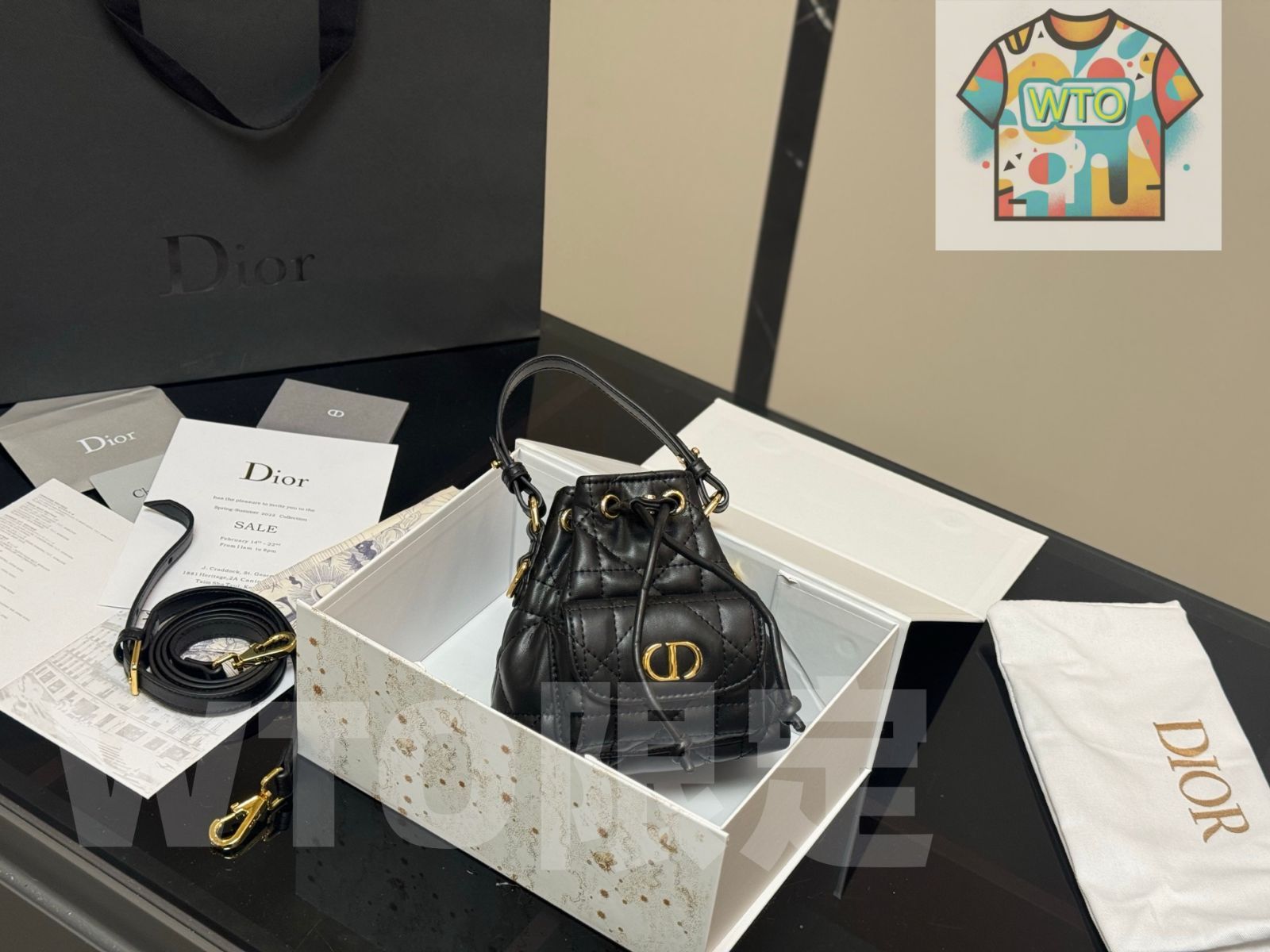 今日 Dior Caro バケットバッグ