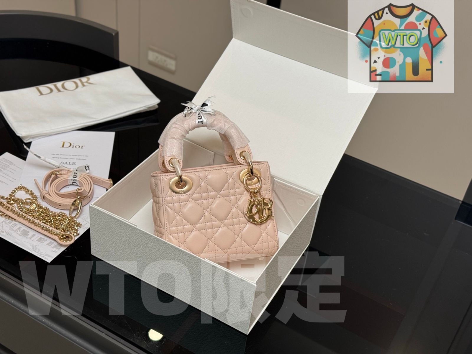 今日 Dior Lady Dior ラムスキン バージョン 小羊皮バージョン -WTO輸入2