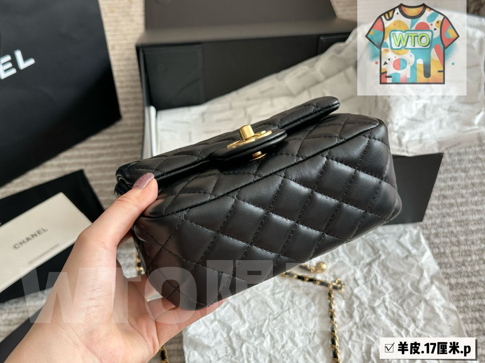  今日 Chanel G en Ball CF 17 Black シャネル ゴールデンボール ブラック ショルダーバッグ ショルダーバッグ