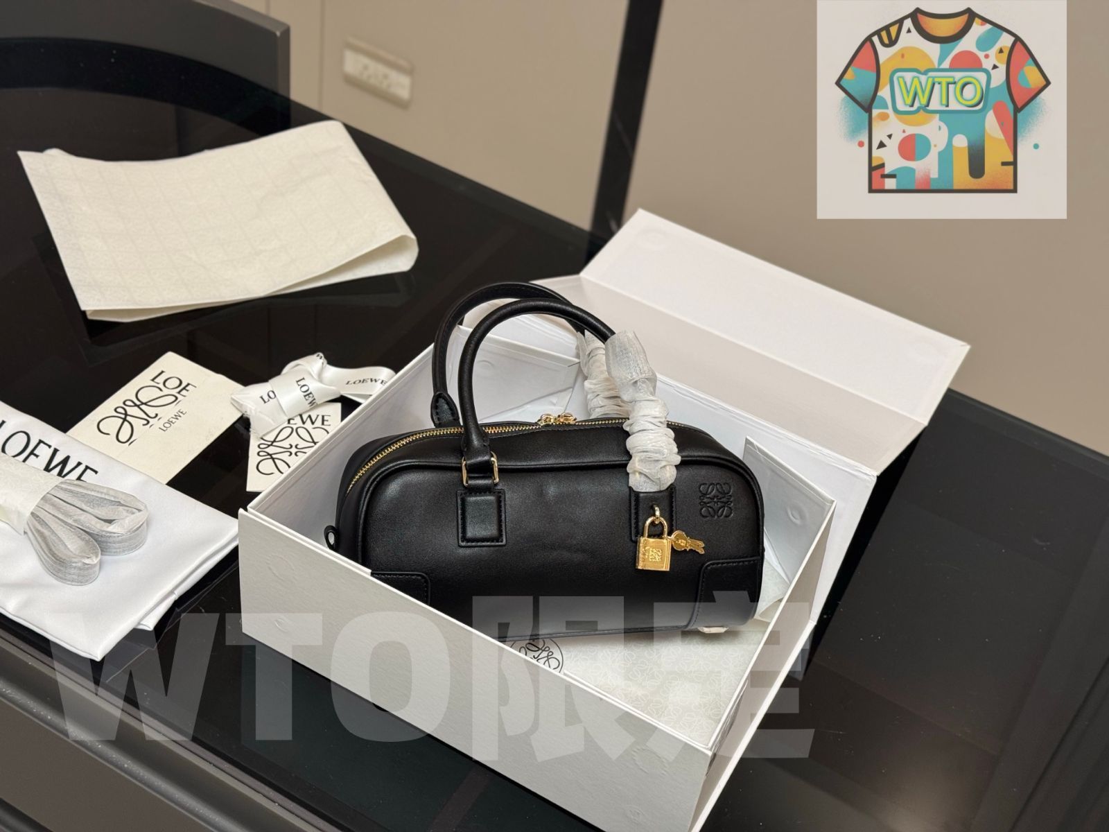 【期間限特別価格】 今日 Loewe ボウリングバッグ オフィスバッグ ロエベ ボウリングバッグ オフィスバッグ -WTO輸入2