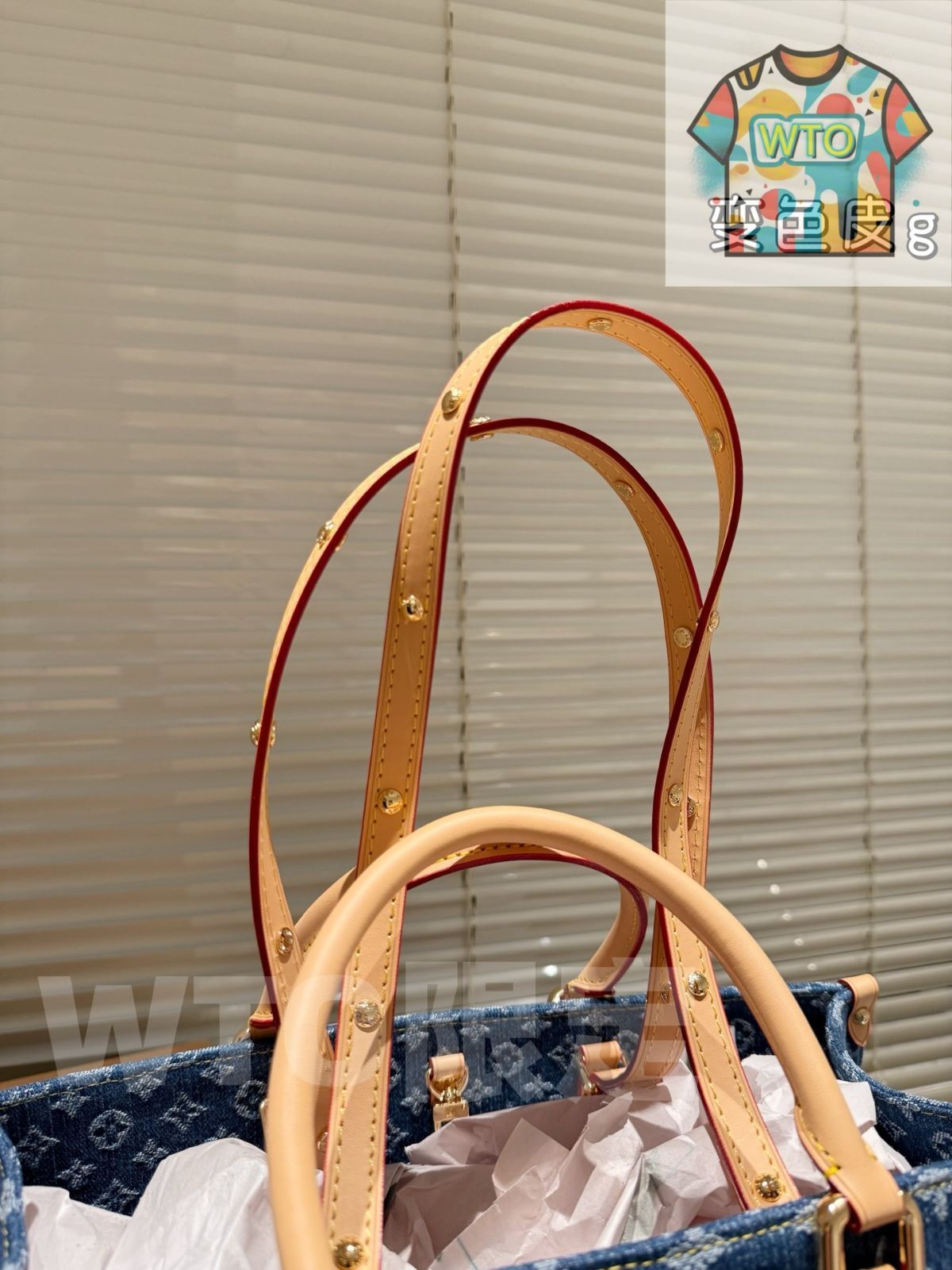 今日 LV デニム Onthego 35cm エルヴィ デニム オンザゴ 35 センチ