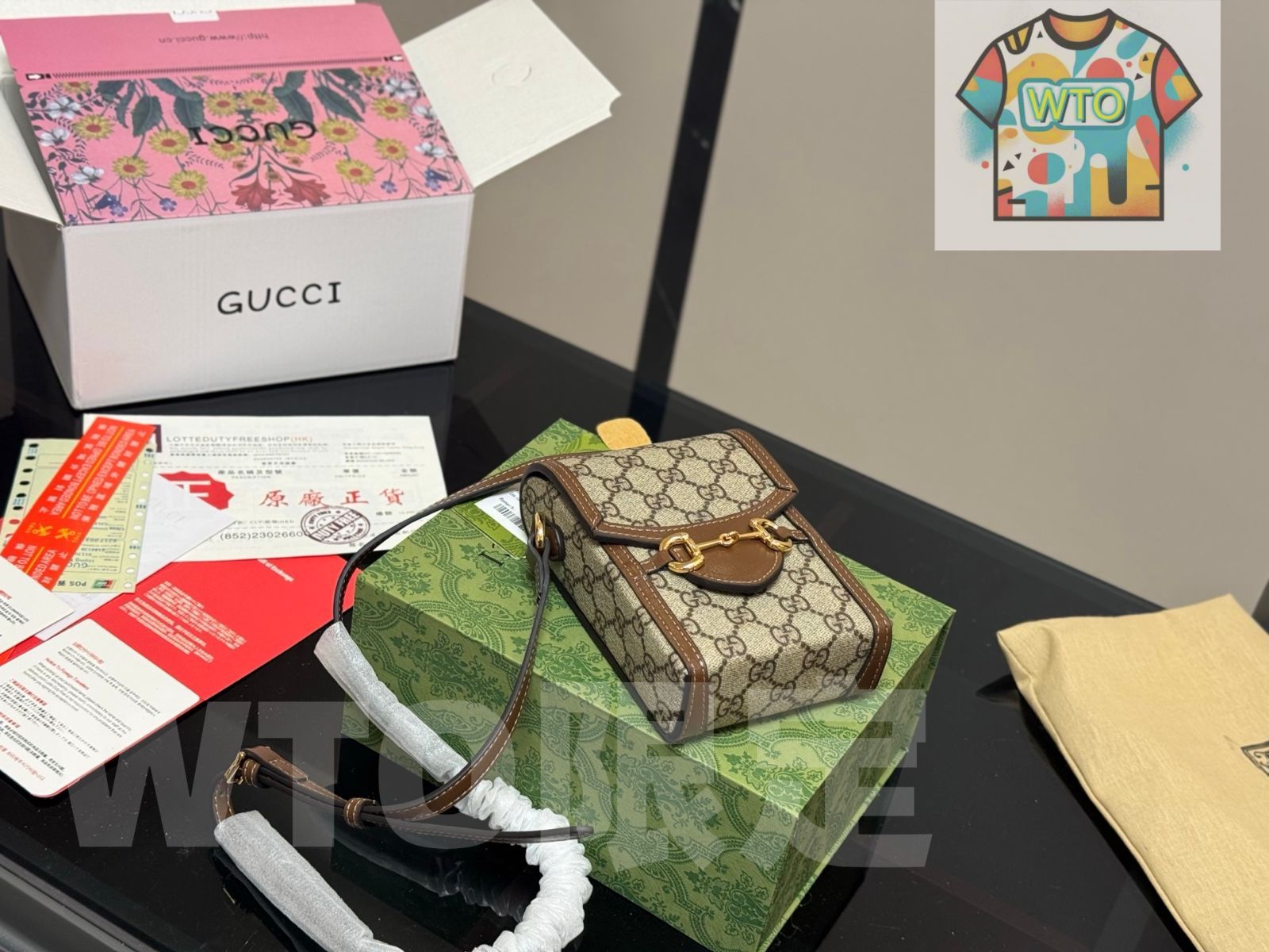 今日 Gucci 1955 スマホバッグ オリジナルバージョン -WTO輸入2