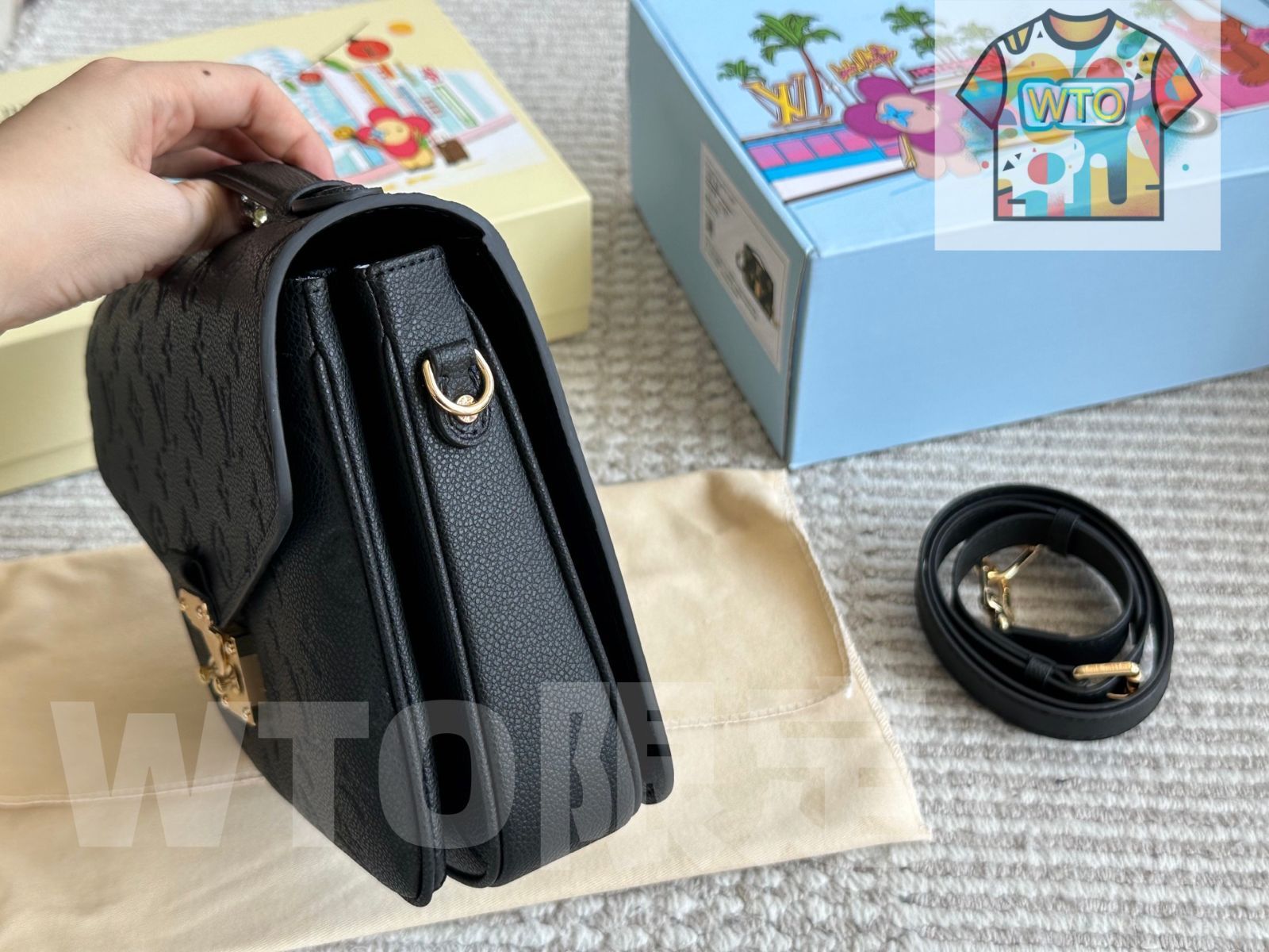  今日 L 家 High-Quality Messenger Bag Monogram 25 cm ハイクオリティ メッセンジャーバッグ モノグラム cm-WTO輸入2 ショルダーバッグ ショルダーバッグ