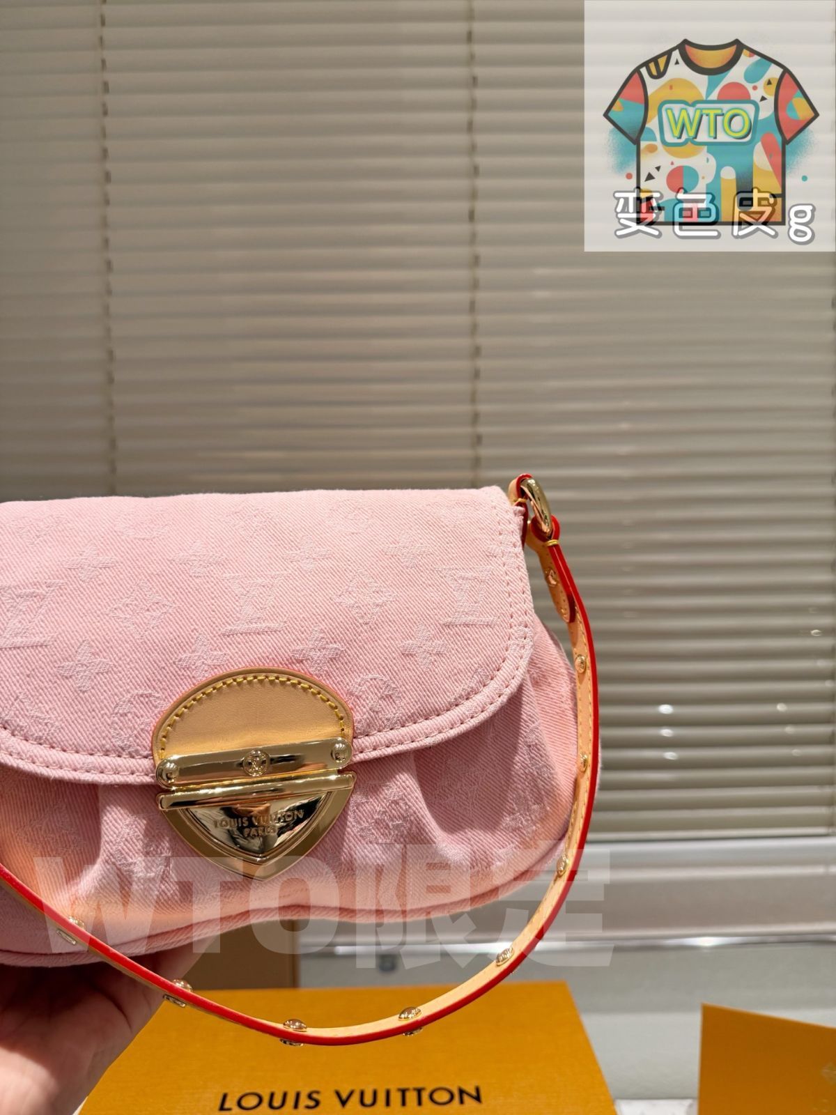  今日 LV Denim Sunset 腋下バッグ エルヴィ デニム サンセット アームポーチ ハンドバッグ バッグ