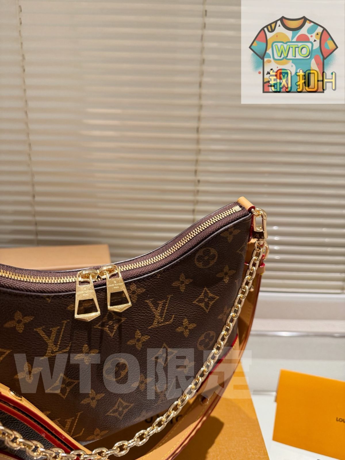 今日 LV Boulogne ブーローニュ 牛角バッグ Croissant Bag