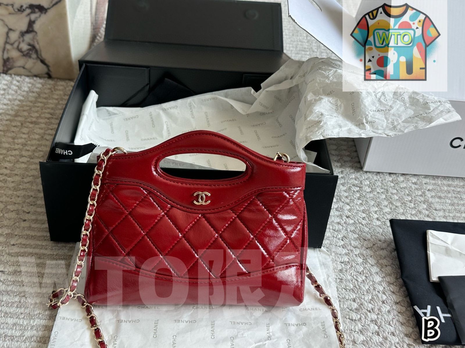 今日 Chanel 23A 31 Bag Mini 22×14cm シャネル 23A 31 バッグ ミニ 22×14cm-WTO輸入2