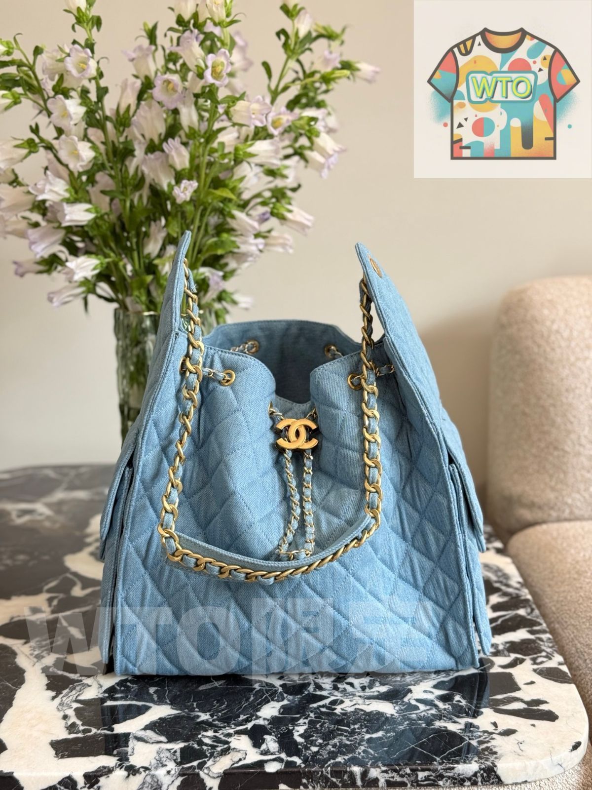 今日 Chanel Hobo Underarm Bag Hippie シャネル ホボ アンダーアームバッグ ヒッピー -WTO輸入2