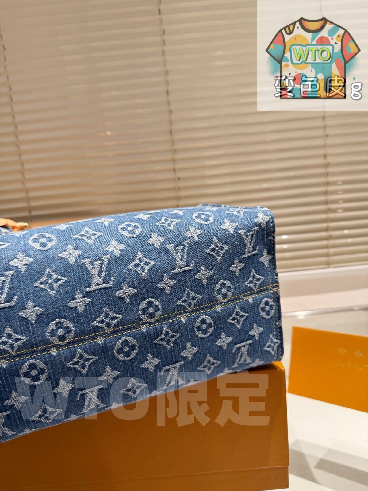  今日 LV デニム Onthego 35 cm エルヴィ オンザゴ センチ ハンドバッグ バッグ