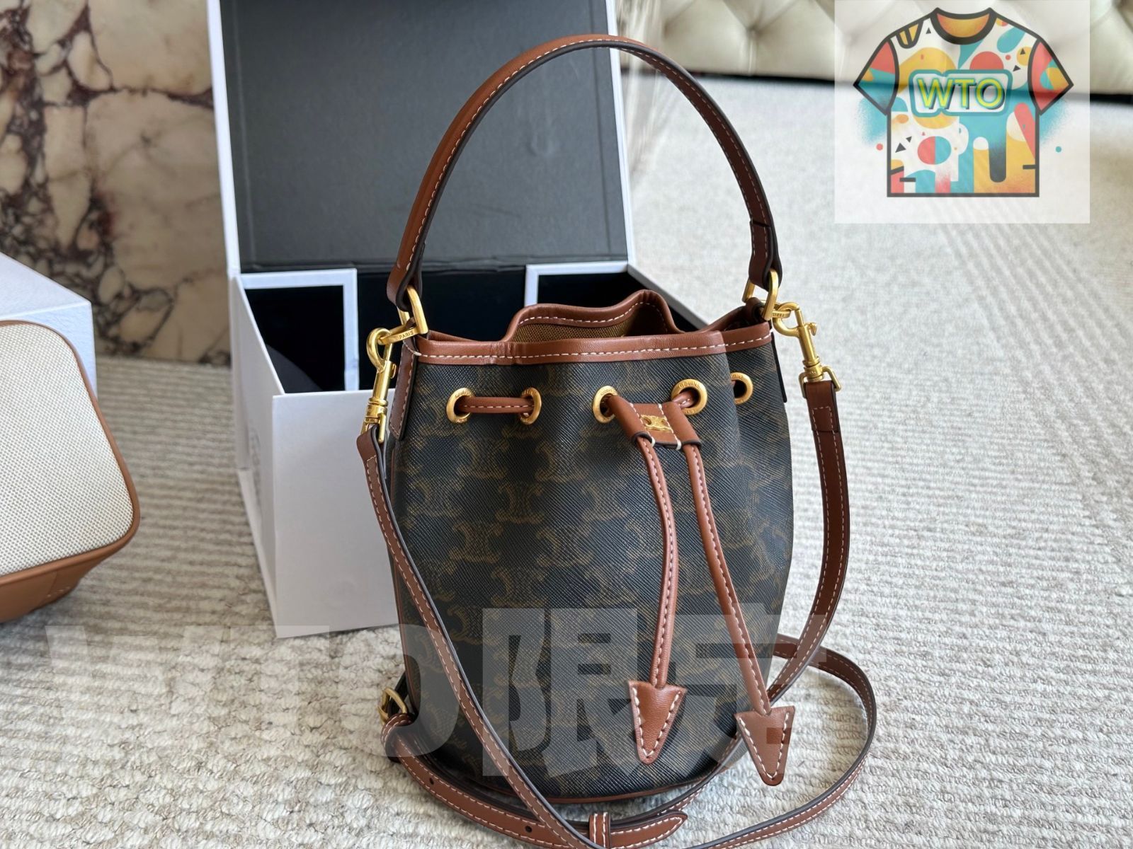  今日 Celine Bucket Bag セリーヌ バケツバッグ -WTO輸入2 ショルダーバッグ ショルダーバッグ