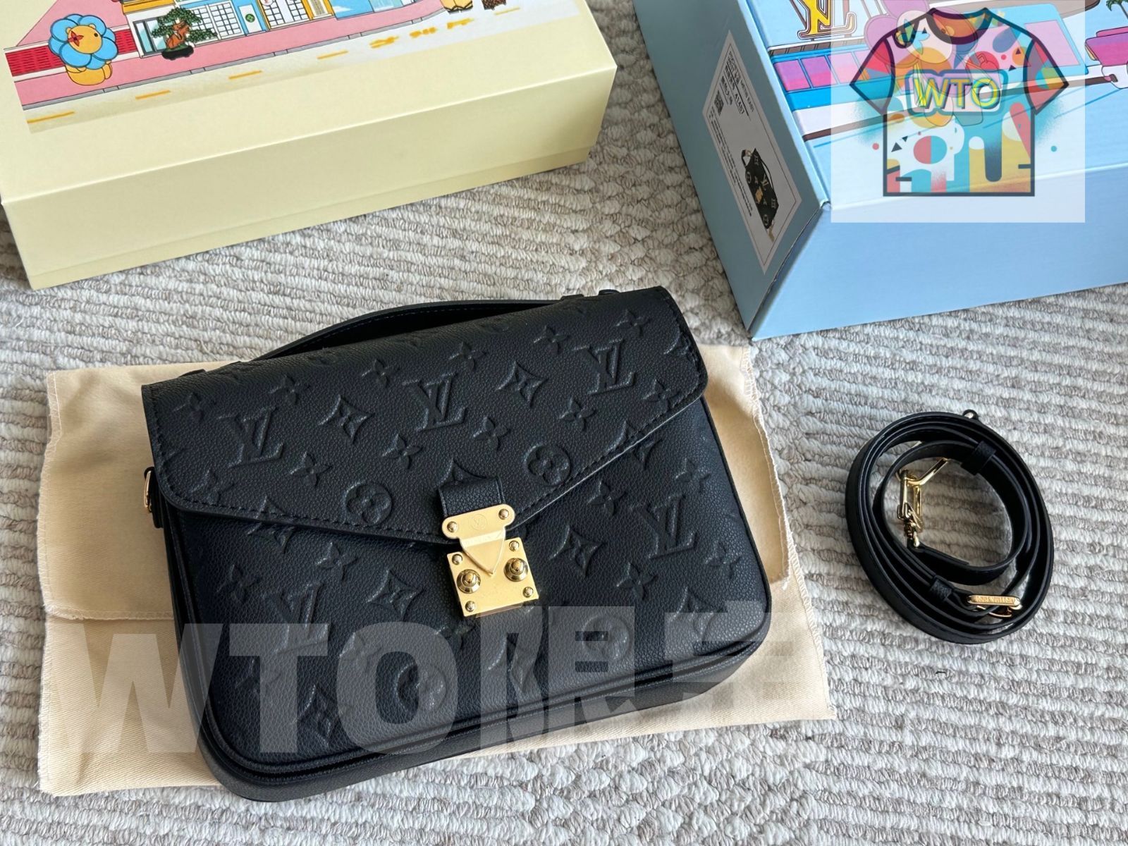 今日 L 家 High-Quality Messenger Bag Monogram 25cm L 家 ハイクオリティ メッセンジャーバッグ モノグラム 25cm-WTO輸入2