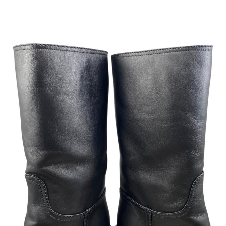 ☆E4533 シャネル ロングブーツ ココマーク G39614 37サイズ レザー