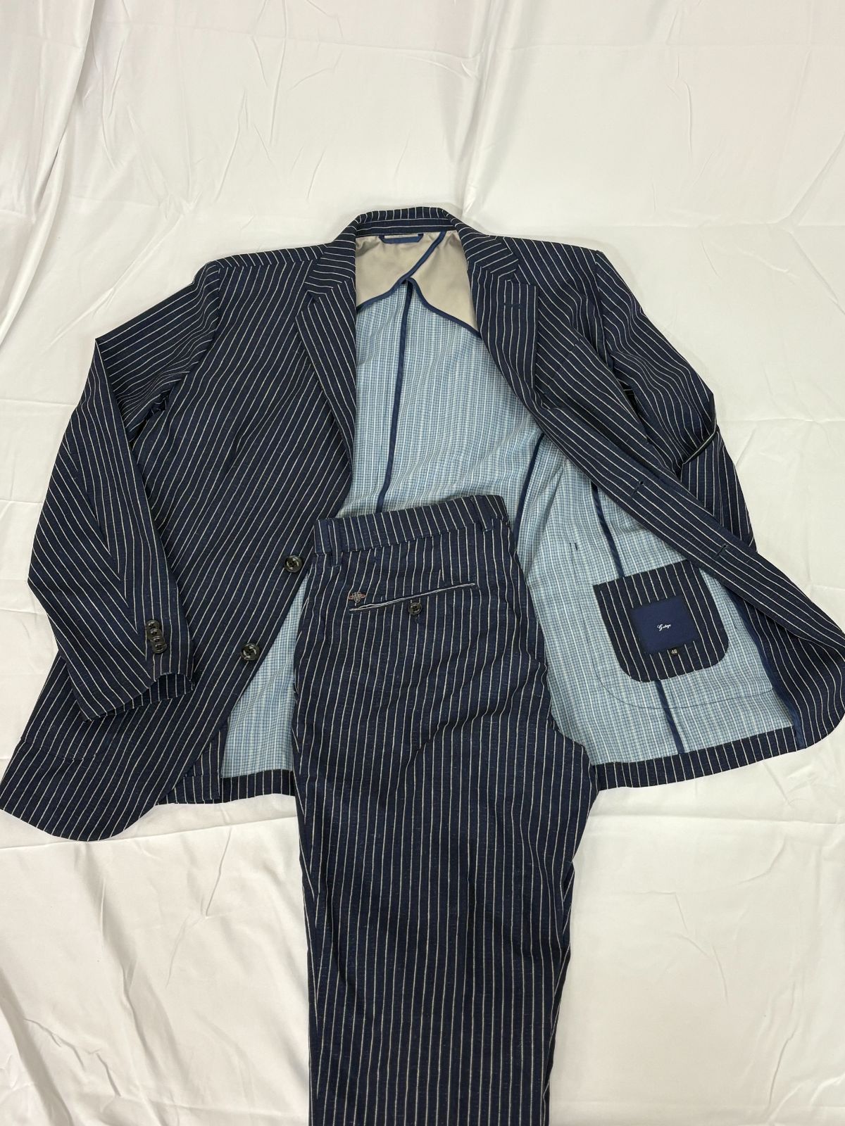 g-stage ジーステージ カジュアルスーツ ネイビー ストライプ