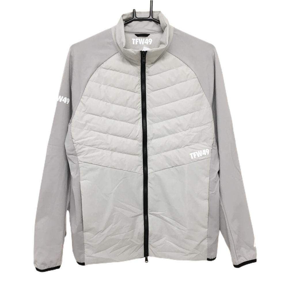 ティーエフダブリュー 切替ダウンジャケット ライトグレー 身頃ダウン メンズ L ゴルフウェア モデル TFW49