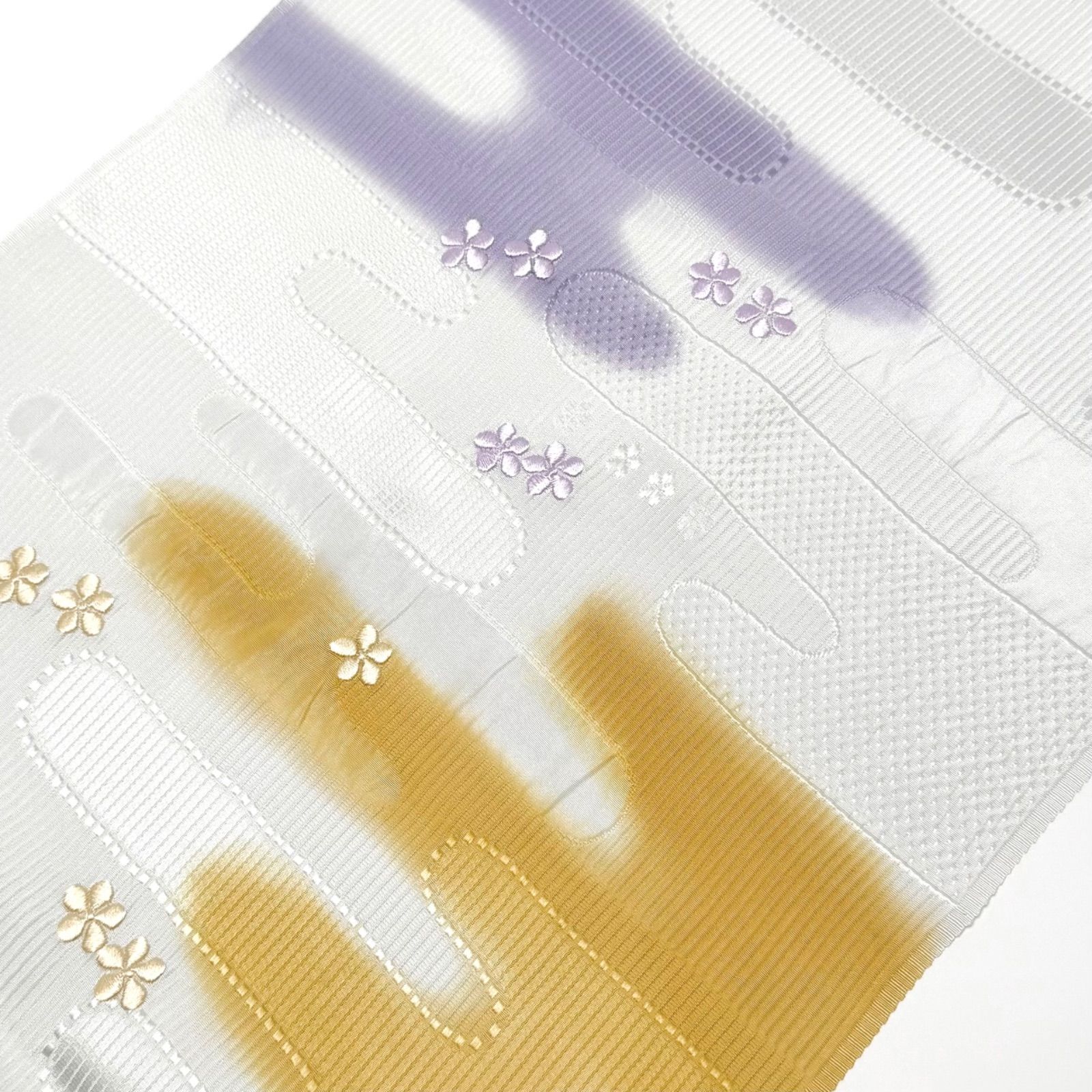 帯揚げ 和小物さくら 霞三色ぼかし 小花刺繍 0018