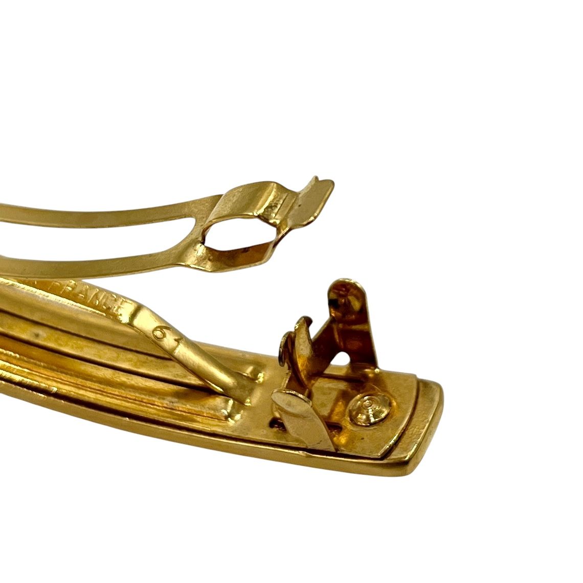 中古】CHANEL シャネル バレッタ 96A ゴールド ヘアーアクセサリー