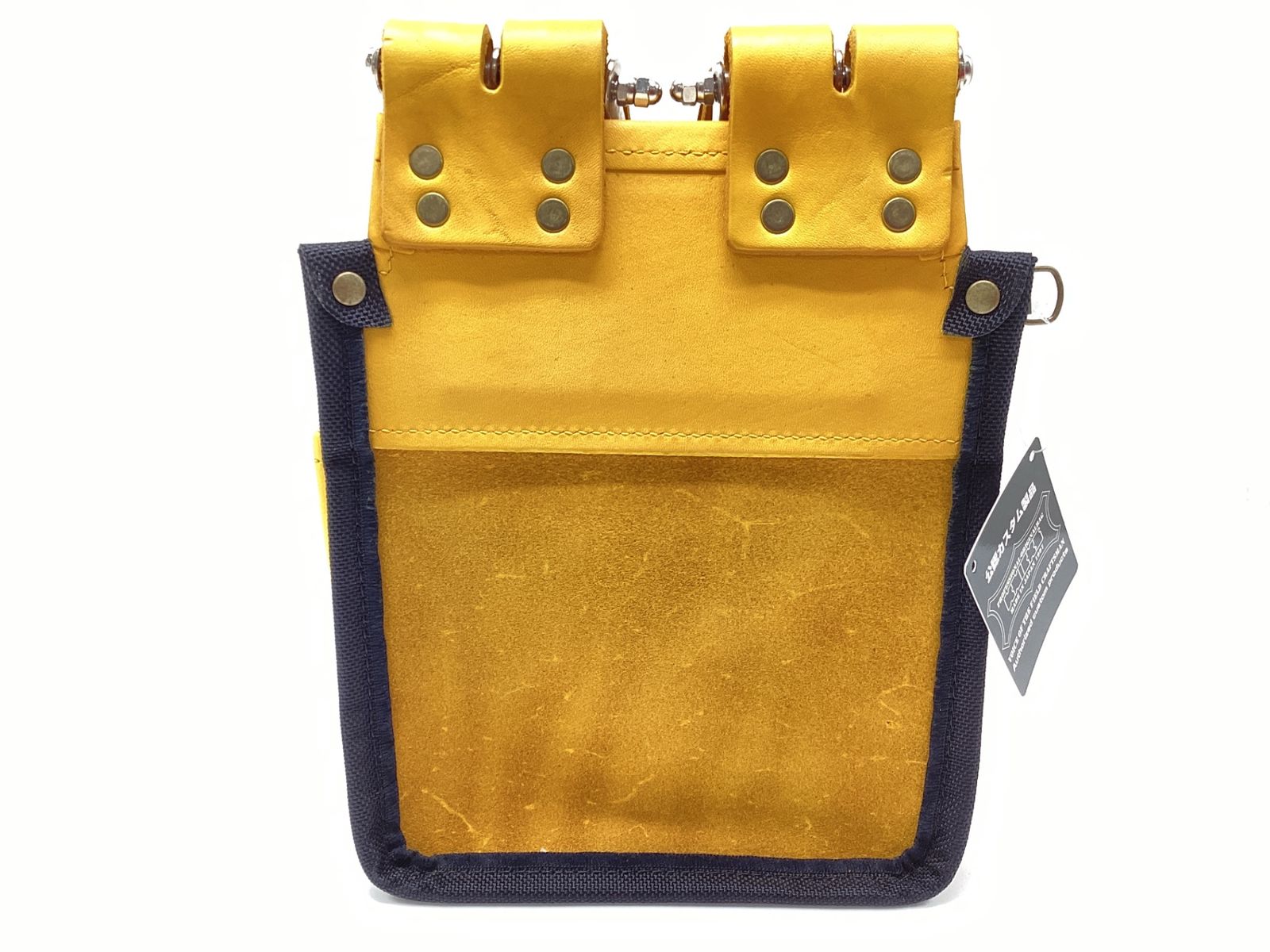 ニックス チェーンタイプ自在型総ヌメ革使用3段腰袋