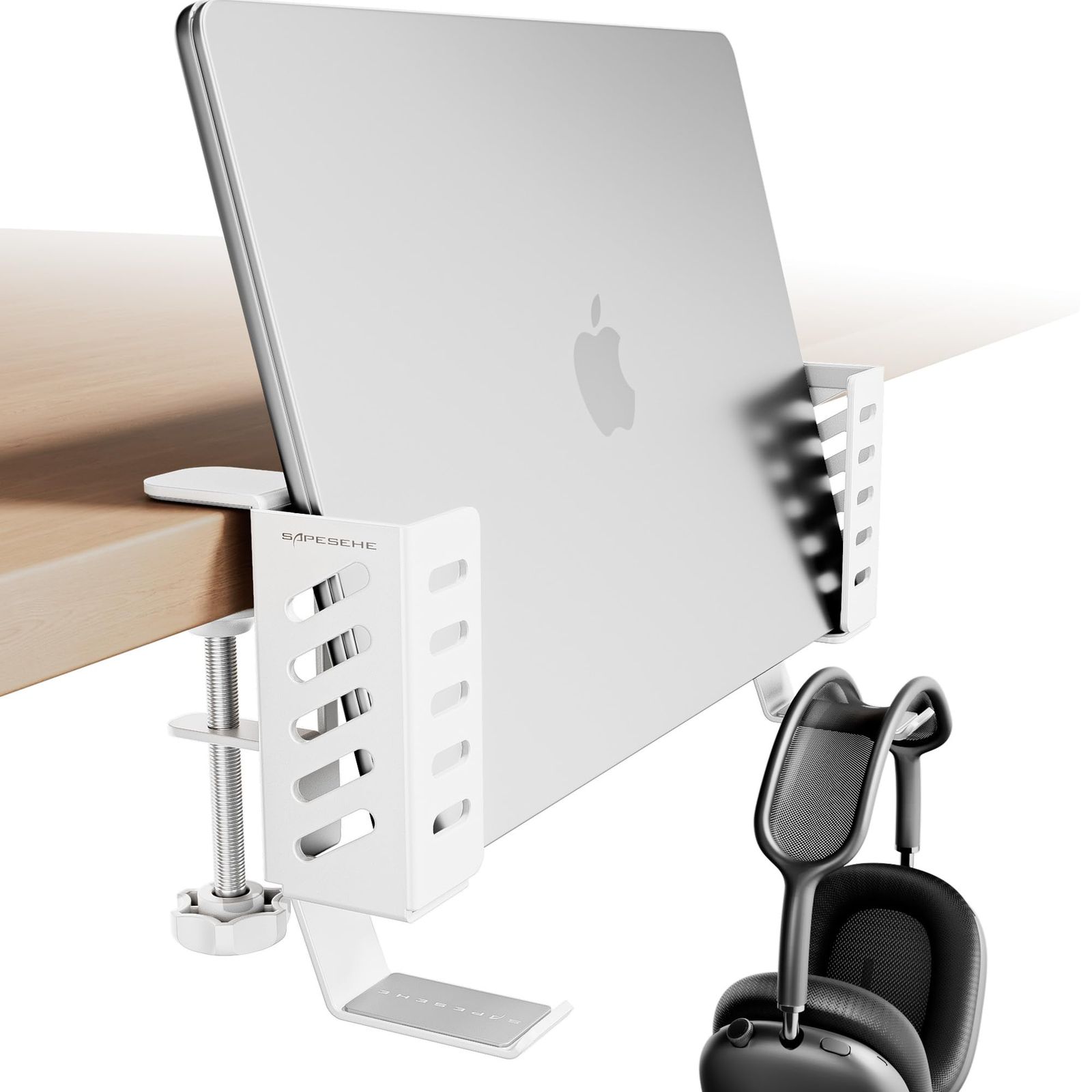 新品 SAPESEHE ノートパソコンスタンド 縦置き デスクサイド 収納