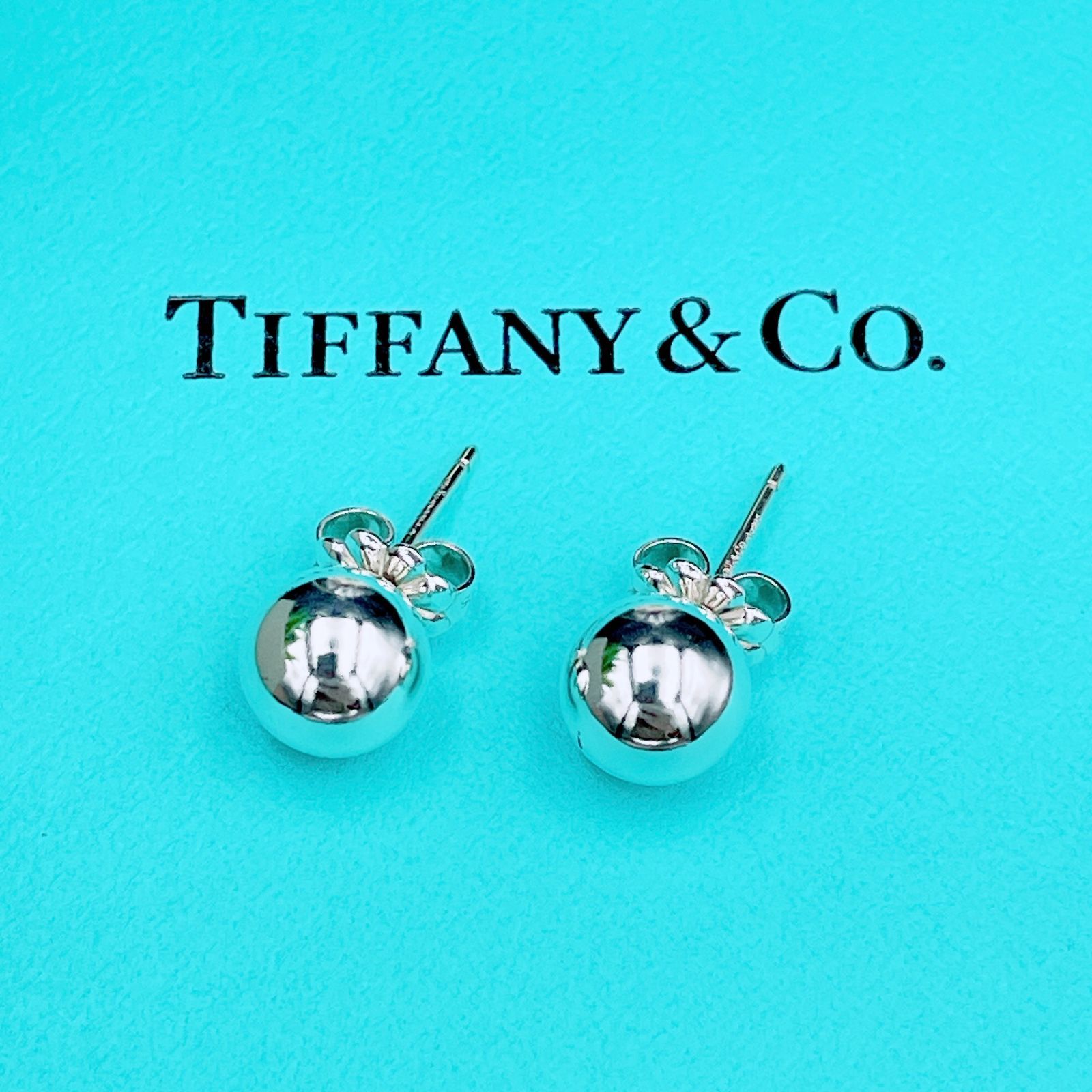 ティファニー 仕上済 Tiffany-Co. ハードウェア ボール ピアス Ag925 シルバー 2.2g ブランド