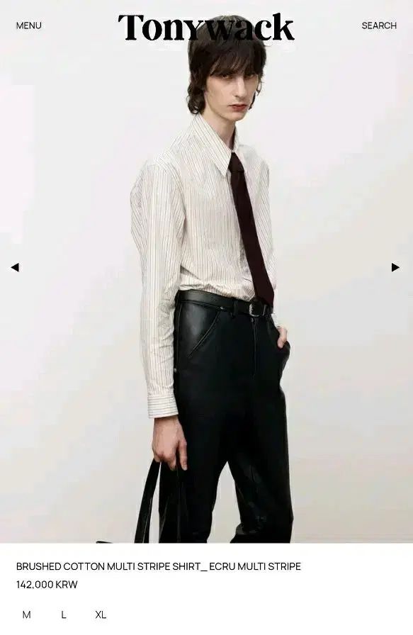 TonyWack トニーウェック メンズ ストライプ シャツ XL