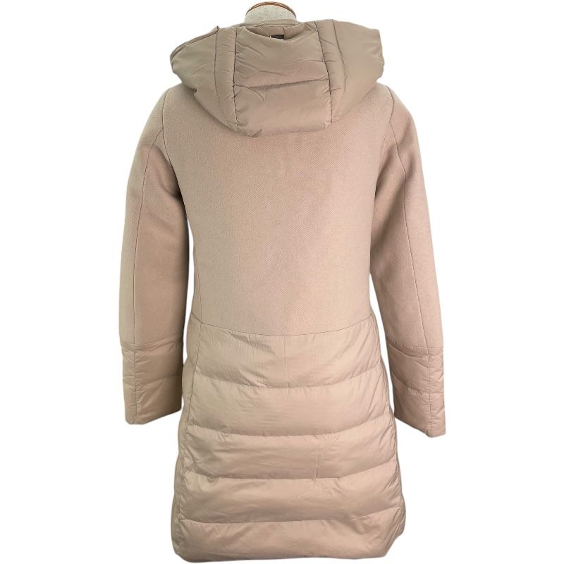 ヘルノ HERNO ウール切替ダウンコート PI0848D ベージュ ウール レディース ダウンジャケット