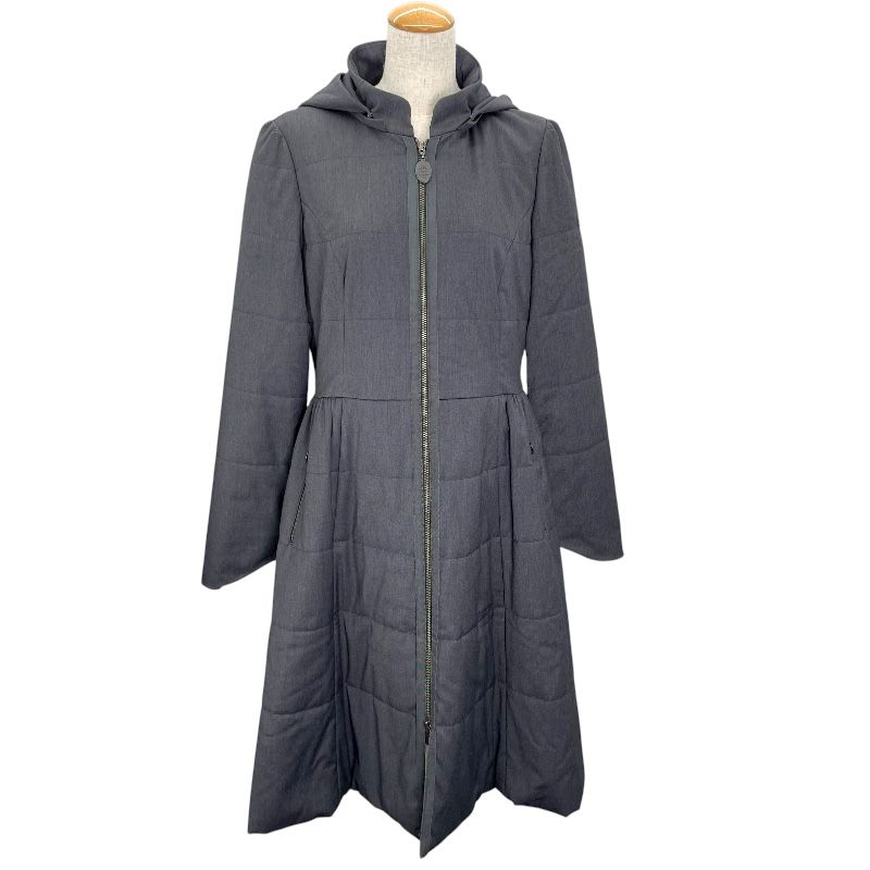 フォクシー ニューヨーク FOXEY NEW YORK タキシードクッションコート グレー ポリエステル レーヨン レディース その他アウター