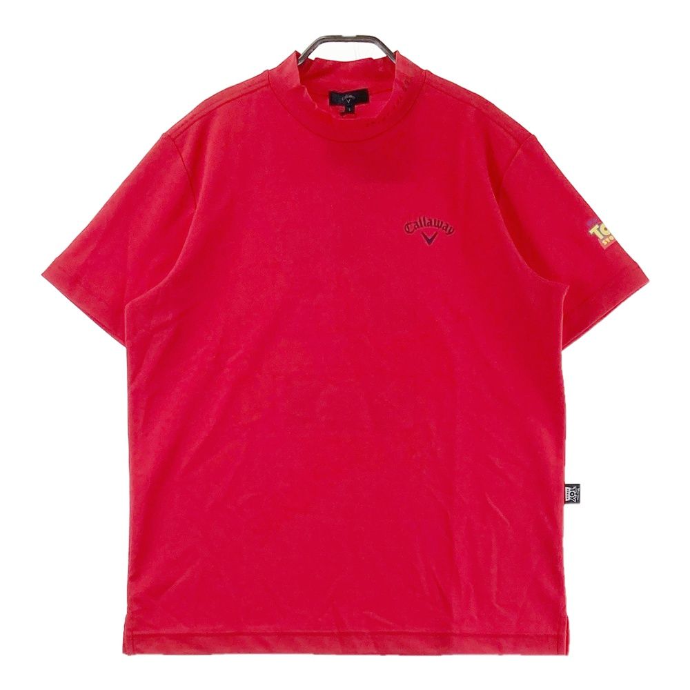サイズ L CALLAWAY キャロウェイ × Disney Pixar モデル トイストーリー モックネック半袖Tシャツ レッド系 240101553489 ゴルフウェア メンズ ストスト