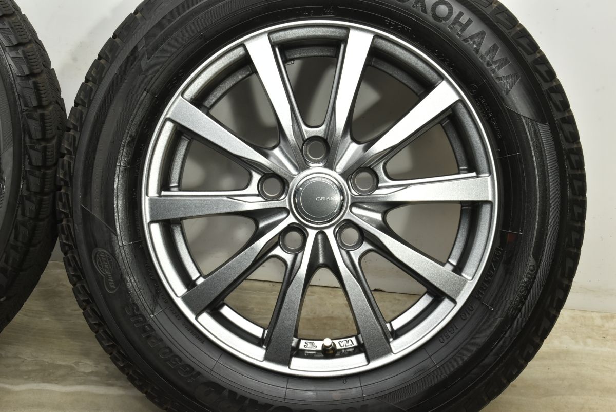  スタッドレス GRASS 15 in 6 J 53 PCD 114 3 ヨコハマ アイスガード iG 50プラス 195 65 R ノア ヴォクシー エスクァイア 15インチ タイヤ ホイールセット