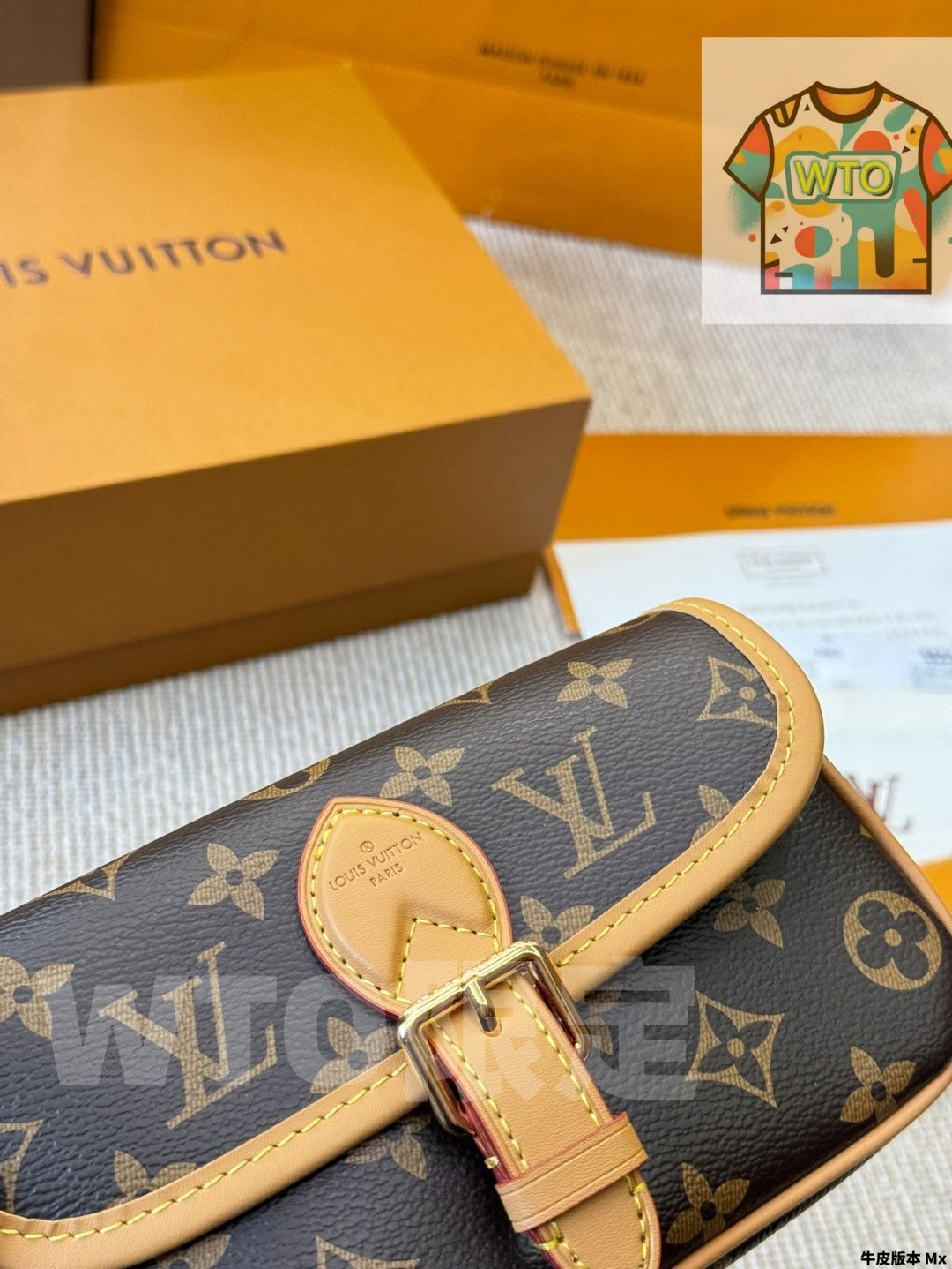 今日 Louis Vuitton Nano Diane 18×12cm 牛皮腋下法棍バッグ 全 五金付き ギフトボックス付属 GINKGOPHARMACY_COM