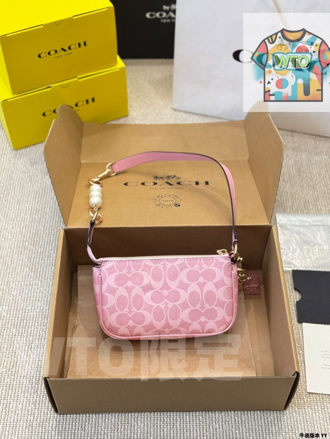 今日 Coach Nolita19 マージャンバッグ Swinger Bag