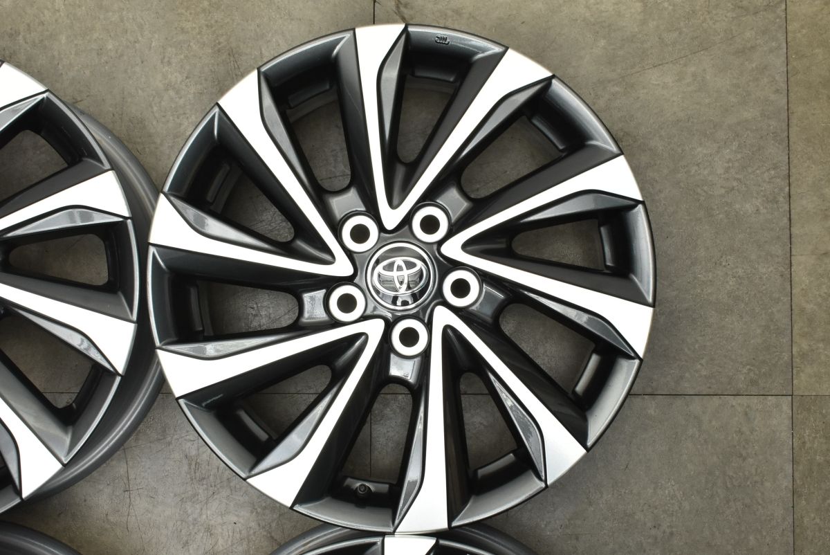  新車外し品 トヨタ 90 ヴォクシー 17 in 6 J 40 PCD 114 3 4本セット ノア プリウスα C HR ヤリスクロス 流用 スタッドレス用に 17インチ ホイール
