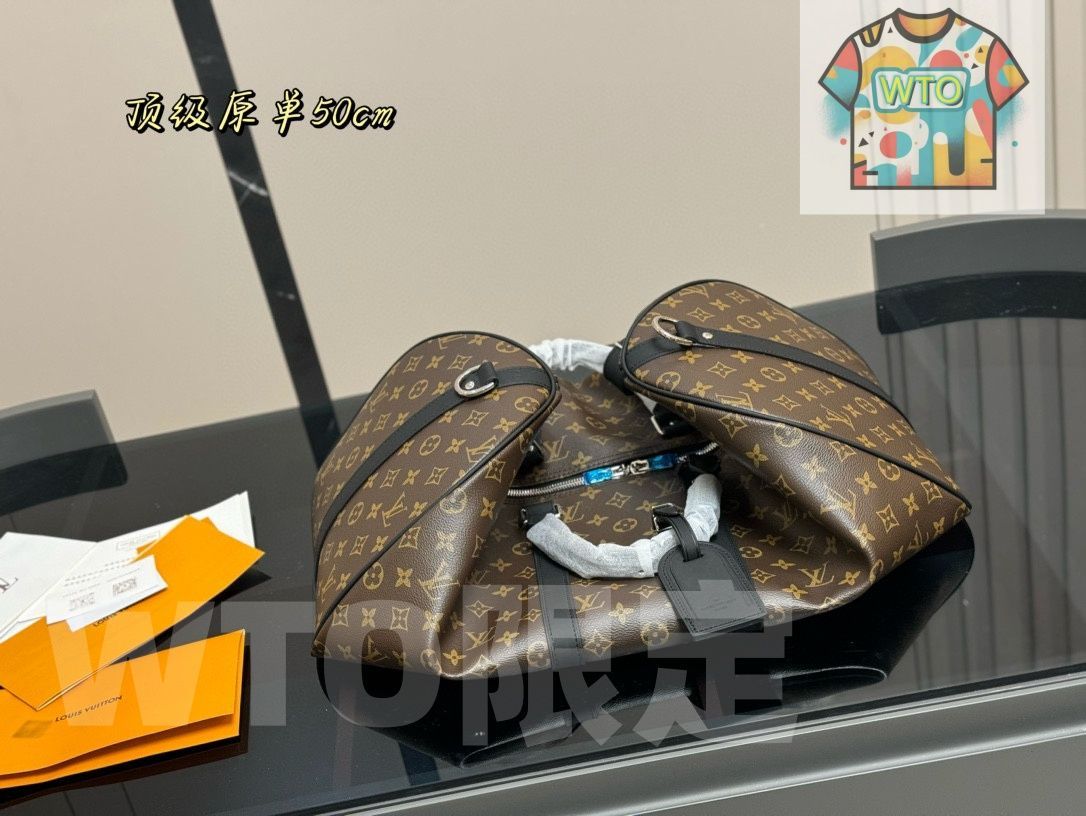  今日 LV Keepall 50 スーパークール トラベルバッグ ハンドバッグ バッグ