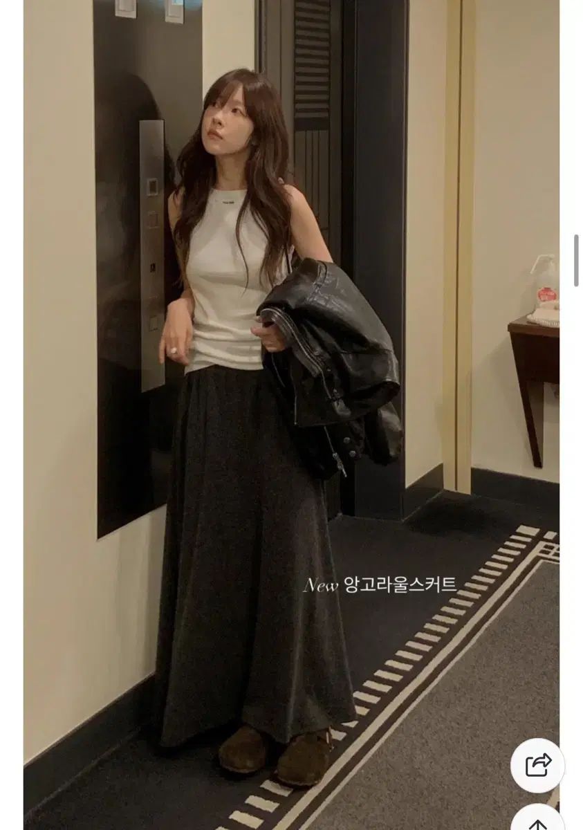 ミエル miel アンゴラ ウール スカート