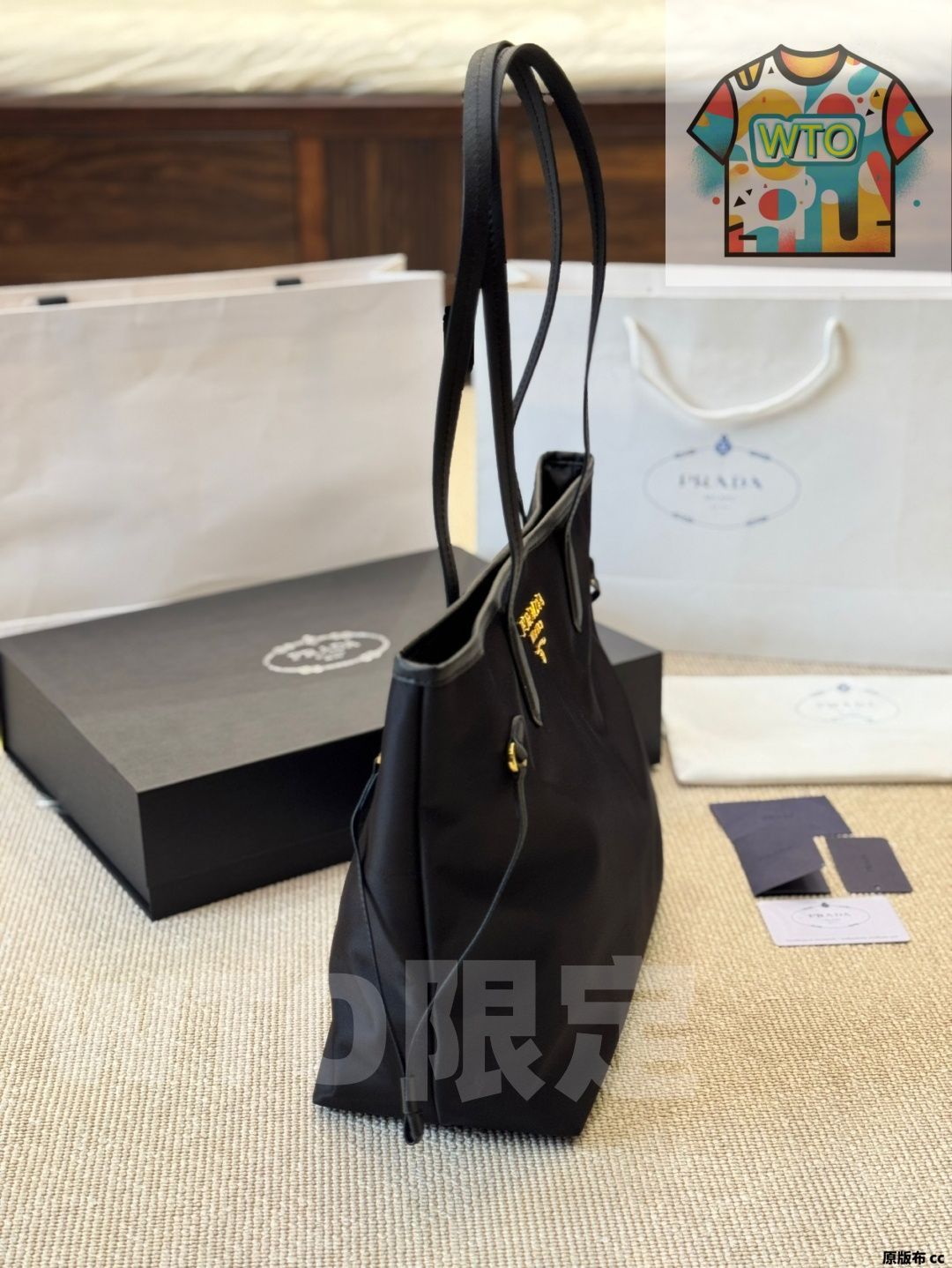  今日 Prada Nylon Shopper Bag プラダ ナイロン ショッパーバッグ ハンドバッグ バッグ
