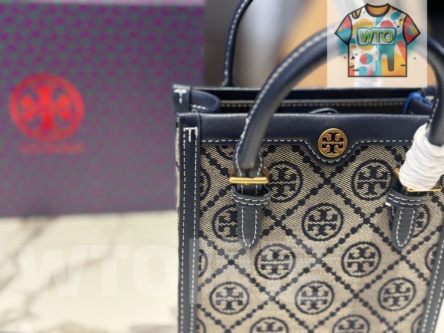 今日 Tory Burch Monogram Music Tote トーリーバーチ モノグラム ミュージック トートバッグ