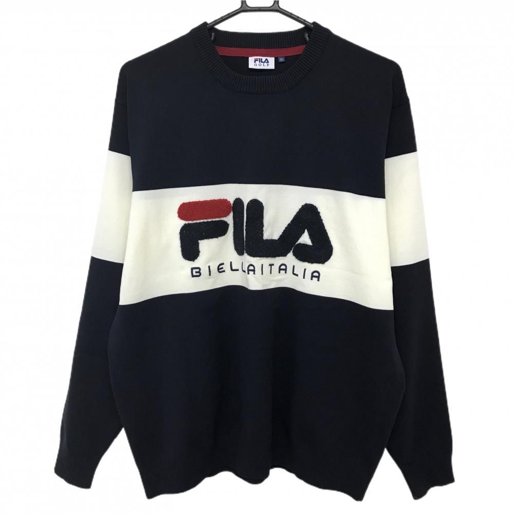 37511 フィラゴルフ　メンズ　セーター　紺色　サイズ48 37511 フィラゴルフ メンズ セーター 紺色 サイズ48 37511 フィラ