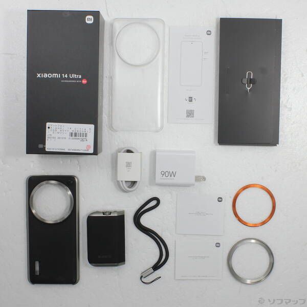 中古品〕 Xiaomi 14 Ultra 512GB ホワイト MZB0HB1JP SIMフリー【262