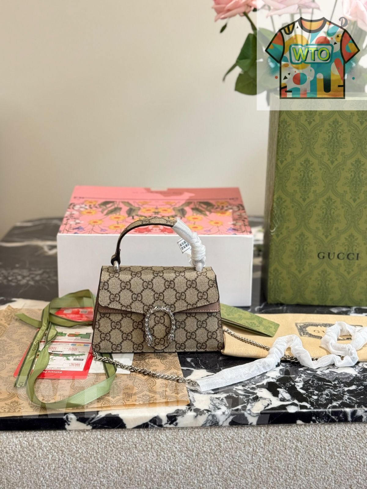 今日 Gucci Dionysus Vintage Handbag グッチ ダイオニーズ ヴィンテージ ハンドバッグ