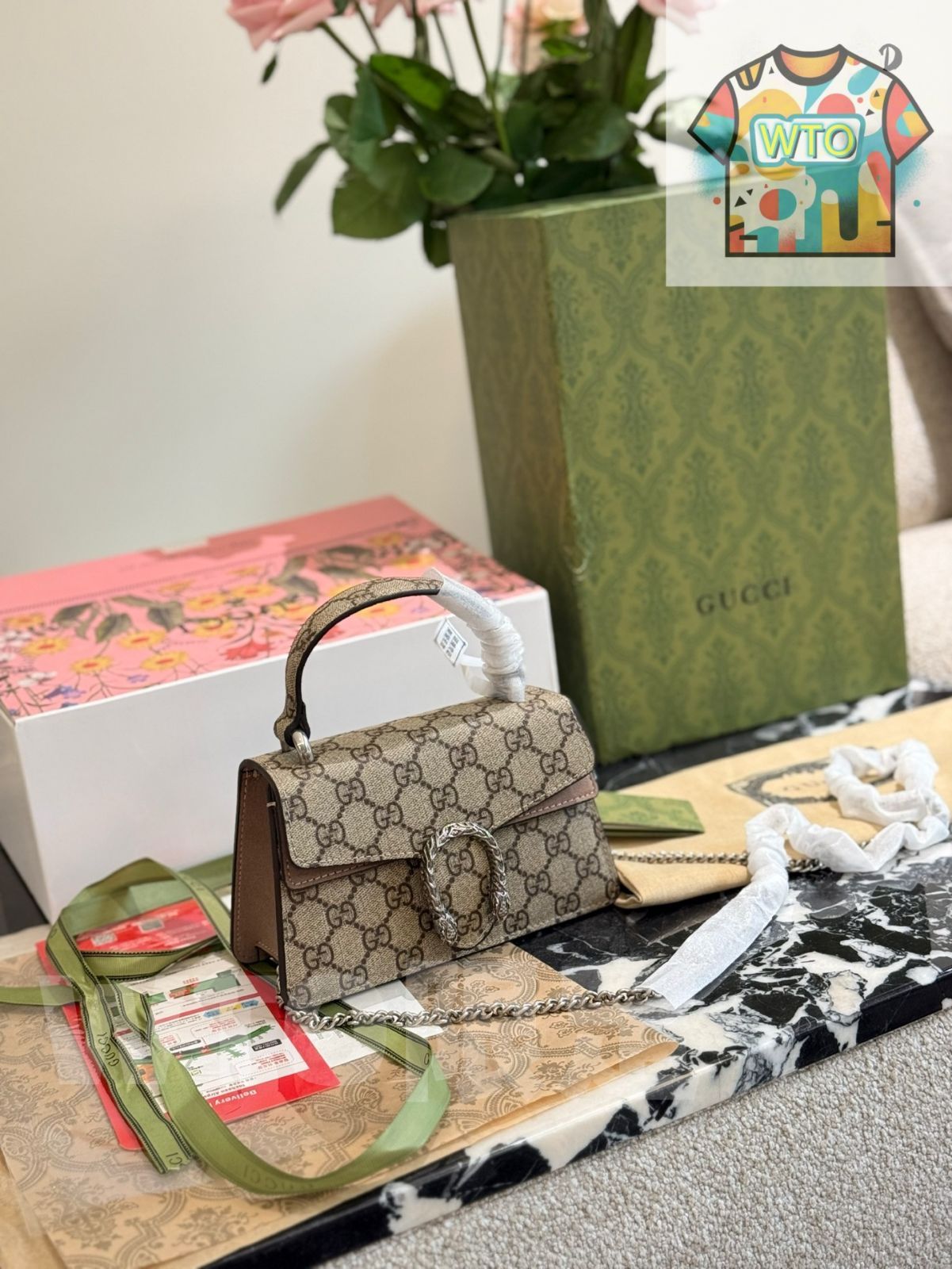 今日 Gucci Dionysus Vintage Handbag グッチ ダイオニーズ ヴィンテージ ハンドバッグ