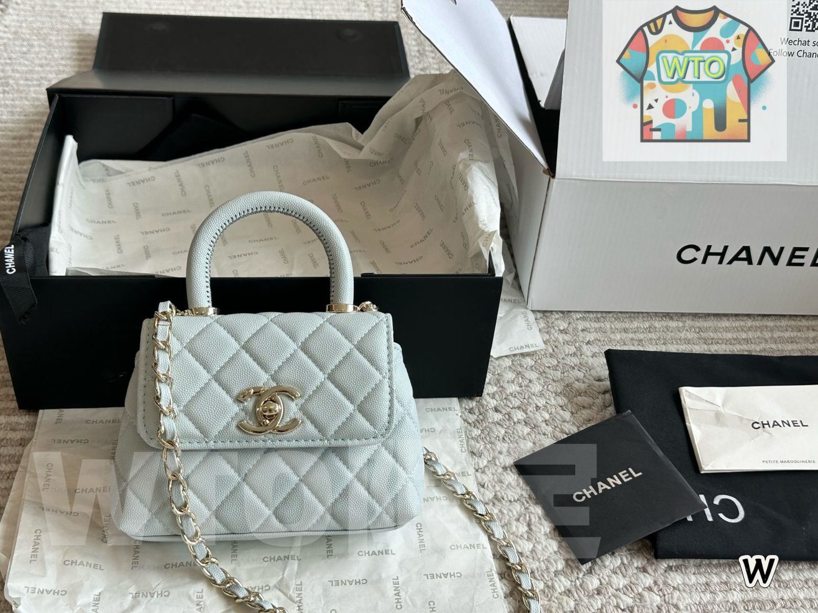 美形の 今日 Chanel 23P Coco Handle Handbag シャネル 23P ココハンドル ハンドバッグ 100％ 本物保証!